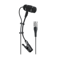 CARDIOID CONDENSER CLIP-ON INSTRUMENT MICROPHONE WITH 55&quot; CABLE TERMINATED WITH  LOCKING